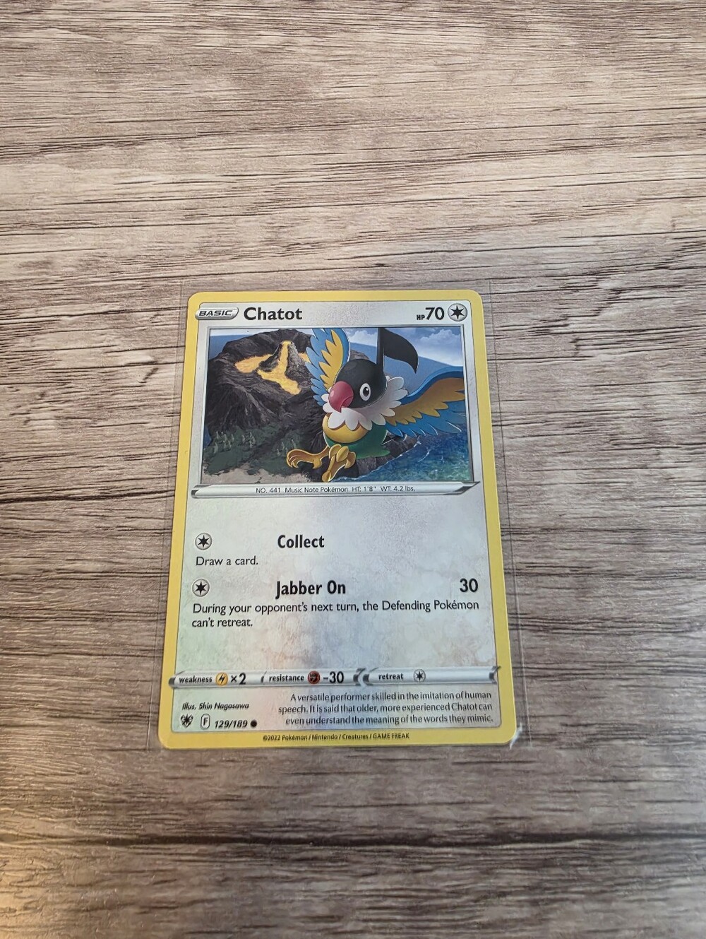 💫BUY 5 FOR $26 Pokemon Chatot Card